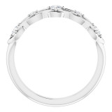 14K White 1/5 CTW Diamond Stackable Ring - 124162600P photo 2