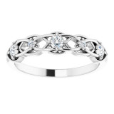 14K White 1/5 CTW Diamond Stackable Ring - 124162600P photo 3