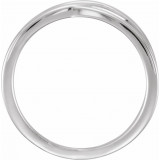 14K White Criss-Cross Ring - 51513101P photo 2