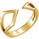 14K Yellow Geometric Ring - 51640102P photo