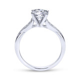 Gabriel & Co. 14k White Gold Contemporary Straight Engagement Ring - ER11750R4W44JJ photo 2