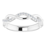 14K White 1/8 CTW Diamond Anniversary Band - 122961600P photo 3