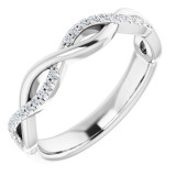 14K White 1/8 CTW Diamond Anniversary Band - 122961600P photo