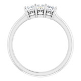 14K White 1/2 CTW Anniversary Band - 1239766038P photo 2