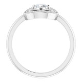 14K White 1/3 CTW Diamond Ring - 12311160000P photo 2