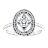 14K White 1/3 CTW Diamond Ring - 12311160000P photo 3