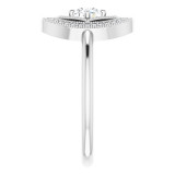 14K White 1/3 CTW Diamond Ring - 12311160000P photo 4