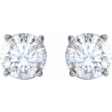 14K White 1 CTW Diamond Earrings - 187470194P photo 2