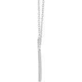 14K White 1/6 CTW Diamond V 16-18 Necklace - 65214760001P photo 2