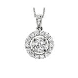 Gems One 14Kt White Gold Diamond (1/2Ctw) Pendant - FP1421/50-4WC photo