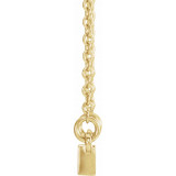 14K Yellow Sculptural-Inspired Bar 16-18 Necklace - 86703601P photo 2