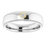 14K White & Yellow .06 CTW Diamond Ring - 1232146045P photo 3