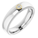 14K White & Yellow .06 CTW Diamond Ring - 1232146045P photo