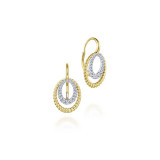 Gabriel & Co. 14k Two Tone Hampton Diamond Drop Earrings - EG13432M45JJ photo
