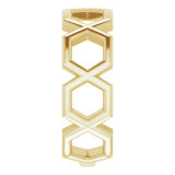 14K Yellow Geometric Ring - 51665102P photo 4