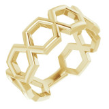 14K Yellow Geometric Ring - 51665102P photo