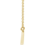 14K Yellow Sculptural V 18 Necklace - 86850606P photo 2