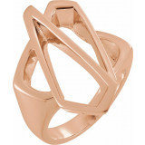 14K Rose Freeform Ring - 5511100P photo