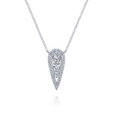Gabriel & Co. 14k White Gold Lusso Diamond Necklace - NK6013W45JJ photo
