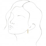 14K Yellow 24x2 mm Bar Earrings - 86972107P photo 3