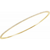 14K Yellow 1 CTW Diamond Stackable Bangle 8 Bracelet - 6733760005P photo 2