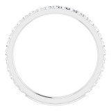 14K White 3/8 CTW Diamond French-Set Anniversary Band - 123570600P photo 2