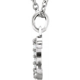 14K White .03 CTW Diamond Lowercase Initial c 16 Necklace - 8580360006P photo 2
