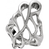 14K White Freeform Ring - 550637114P photo