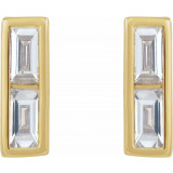 14K Yellow 1/4 CTW Diamond Bar Earrings - 86756606P photo 2