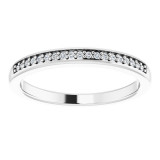 14K White 1/10 CTW Diamond Anniversary Band - 6493760002P photo 3