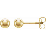 14K Yellow 4 mm Ball Stud Earrings - 1912412434000P photo