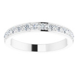 14K White 3/8 CTW Diamond Anniversary Band - 122974601P photo 3