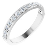 14K White 3/8 CTW Diamond Anniversary Band - 122974601P photo