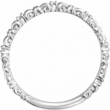 14K White .04 CTW Diamond Stackable Ring - 123210600P photo 2