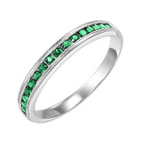 Gems One 10Kt White Gold Emerald (1/3 Ctw) Ring - FR1033-1W photo