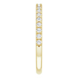 14K Yellow 1/4 CTW Diamond French-Set Anniversary Band - 1238836001P photo 4