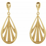 14K Yellow Geometric Dangle Earrings - 87074601P photo 2