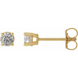 14K Yellow 1/3 CTW Diamond Earrings - 187470207P photo