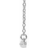 14K White 1/4 CTW Diamond Bar 16 Necklace - 86887610P photo 2