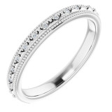 14K White .05 CTW Diamond Matching Band - 123162600P photo