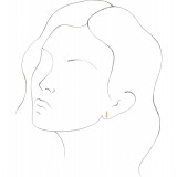 14K White Vertical Bar Earrings - 651868101P photo 3