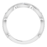 14K White 1/2 CTW Diamond Anniversary Band - 123441600P photo 2