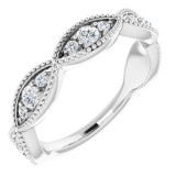 14K White 1/2 CTW Diamond Anniversary Band - 123441600P photo