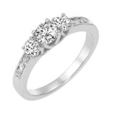 Gems One 14Kt White Gold Diamond (3/4Ctw) Ring - RG10432-4WF photo