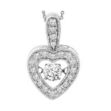 Gems One 14KT White Gold & Diamond Rhythm Of Love Neckwear Pendant  - 1/3 ctw - ROL1084-4WC photo