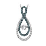 Gems One 14KT White Gold & Diamond Rhythm Of Love Neckwear Pendant  - 5/8 ctw - ROL1011-4WCBL photo