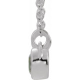 14K White Aquamarine & .02 CTW Diamond 16 Necklace - 86793619P photo 2