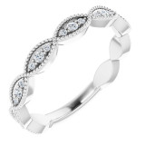 14K White 1/5 CTW Diamond Anniversary Band - 123093600P photo