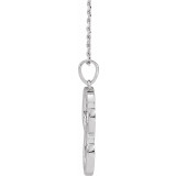 14K White Interlocking Beaded 16-18 Necklace - 86633600P photo 2
