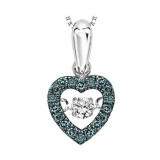 Gems One 10KT White Gold & Diamond Rhythm Of Love Neckwear Pendant   - 1/5 ctw - ROL1021-1WCBL photo